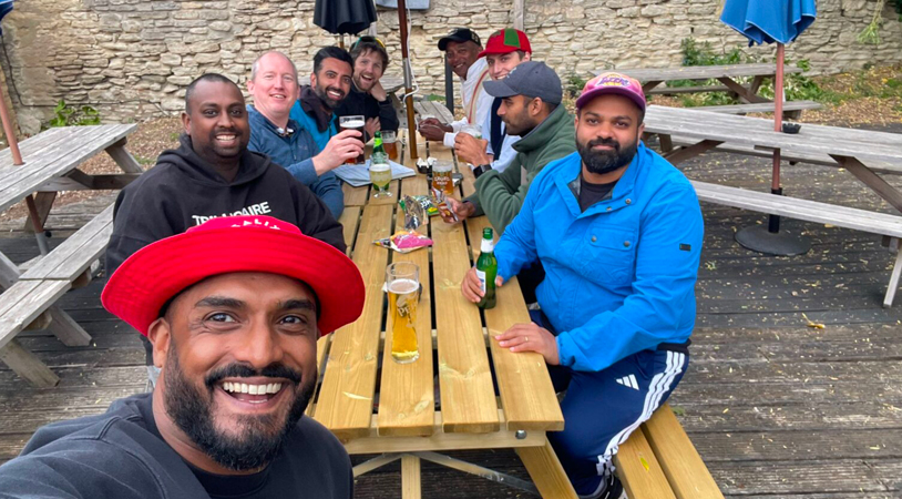 Pub celebrations after victory, Islip away 2025